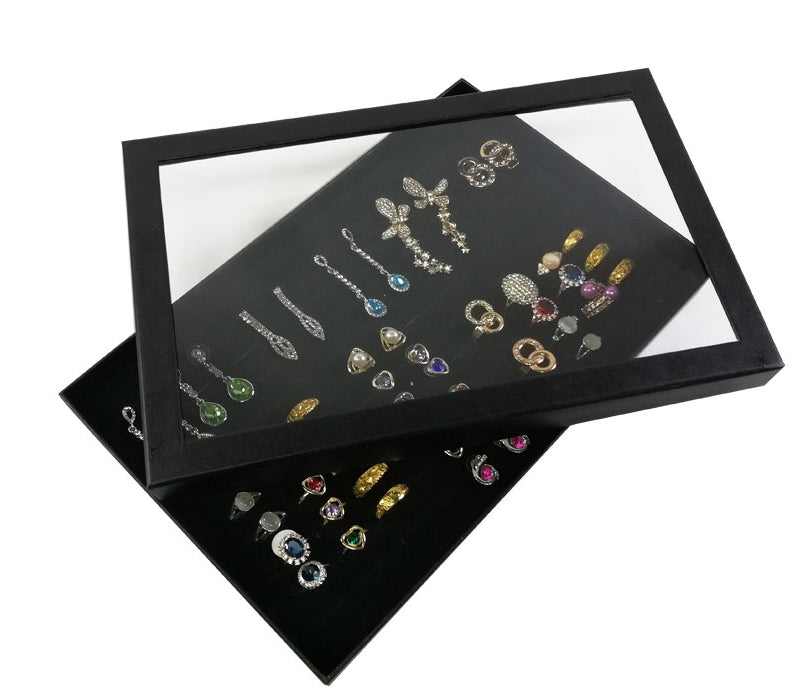 Jewelry ring organizer tray detail view