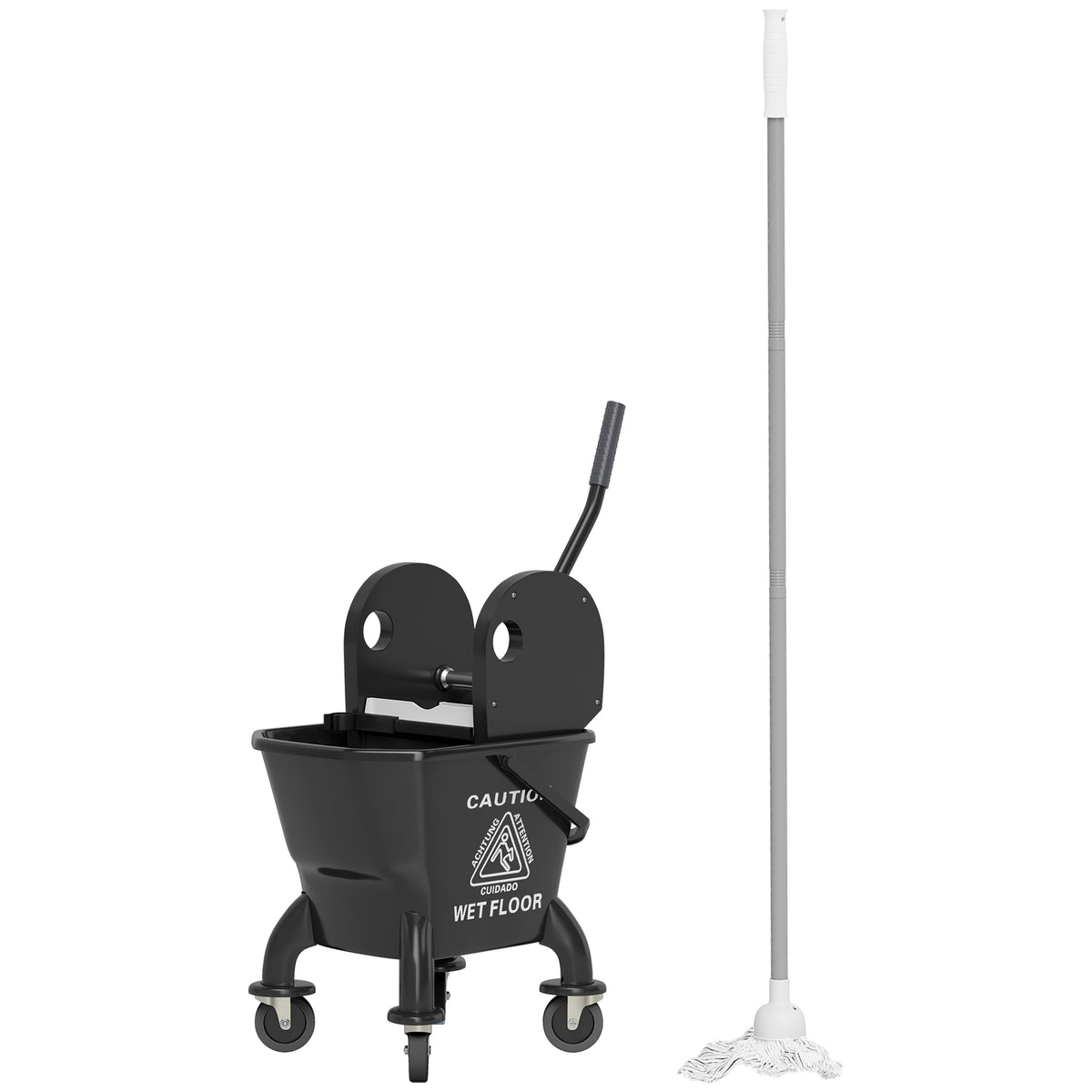 Novora Mop and Bucket Wringer Set 27.5-Quart
