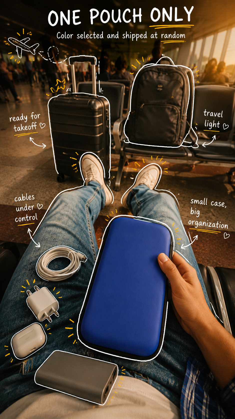 Novora tech pouch compact size for travel