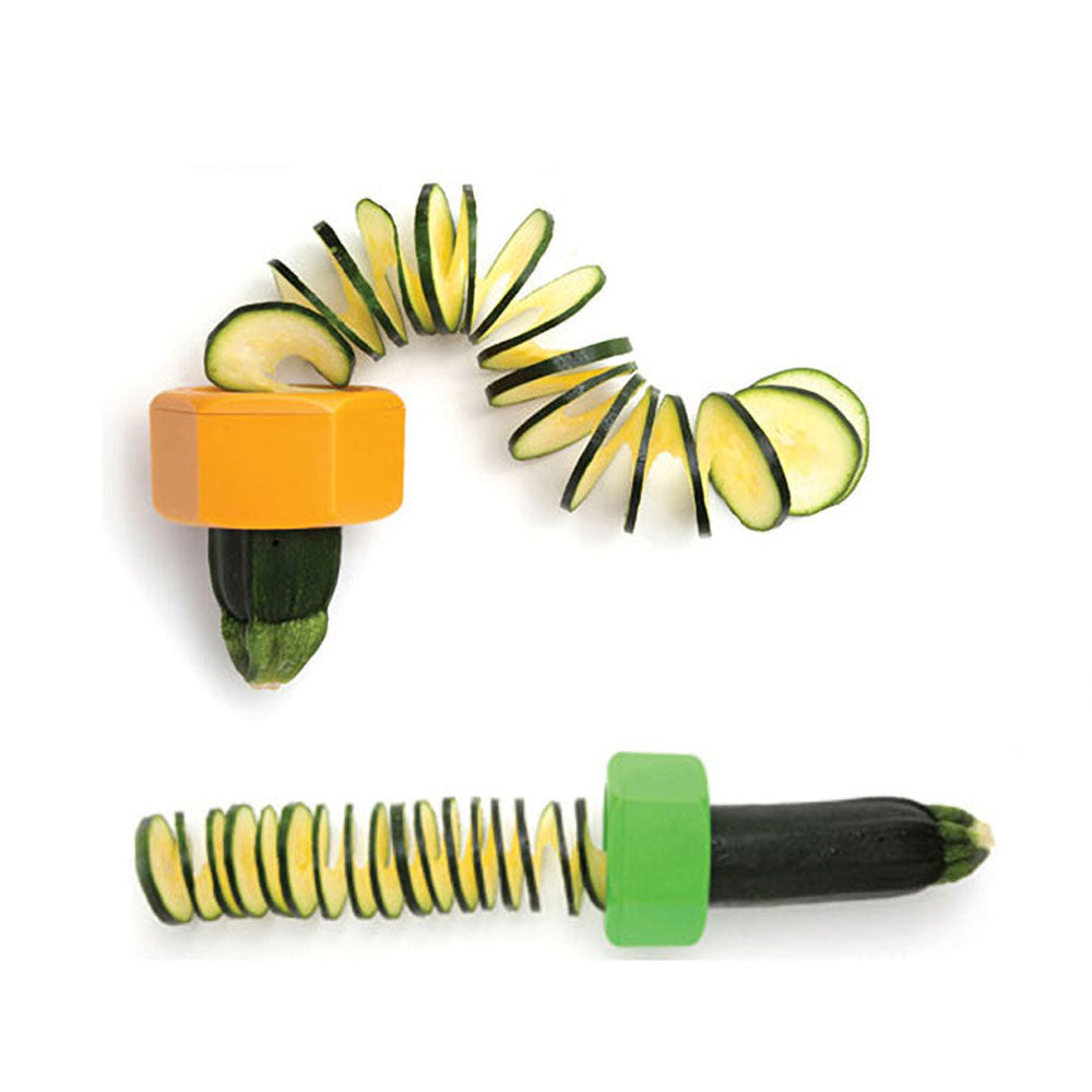 Novora Spiral Vegetable Slicer in use