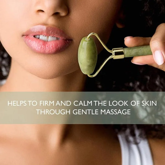 Jade facial roller and ice face mask self-care set