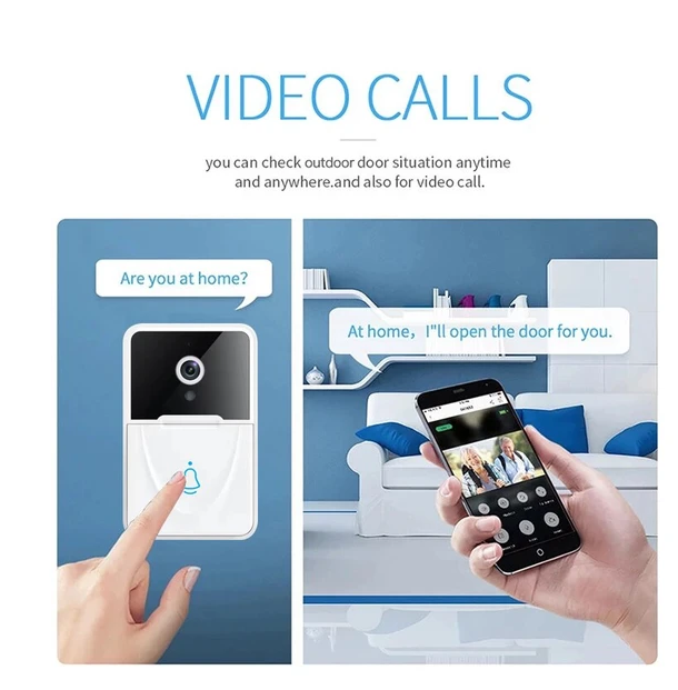 Smart Video Doorbell Camera with Two-Way Talk