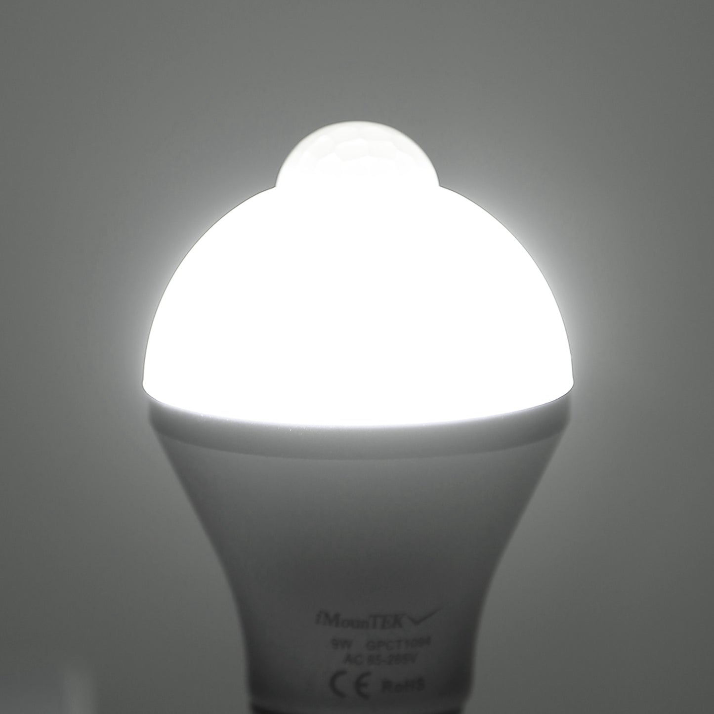 Motion-Sensor LED Bulb, Dusk-to-Dawn Auto On/Off
