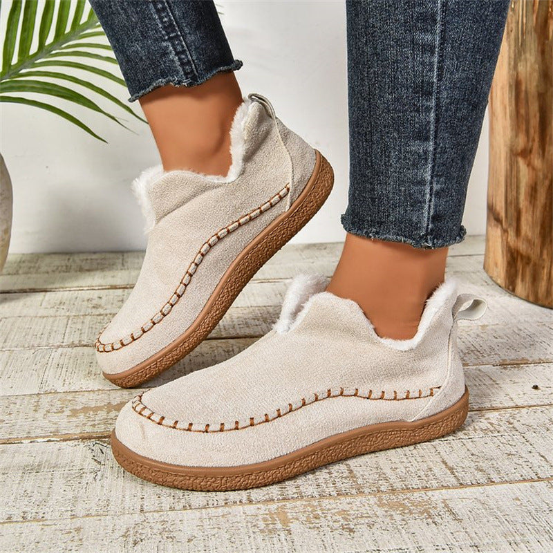 Novora Plush Ankle Boots for women