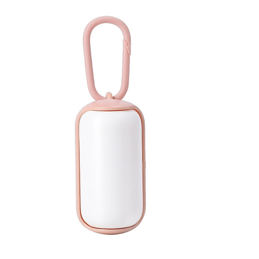 Novora portable pet poop bag dispenser white pink