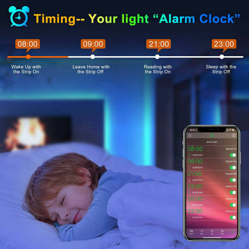 Bluetooth RGB LED Strip Lights for TV &amp; Room