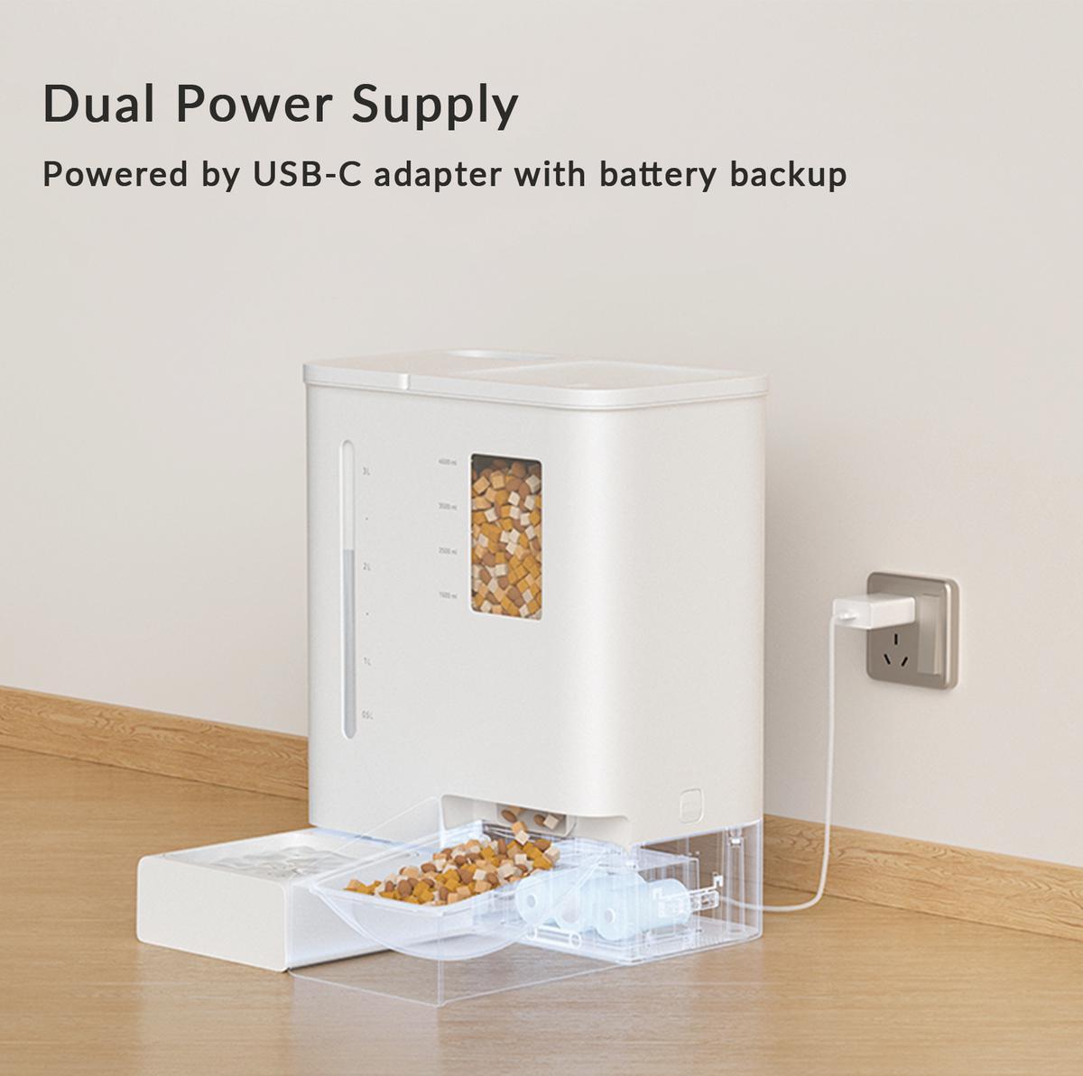 WiFi Automatic Pet Feeder &amp; Waterer 2-in-1