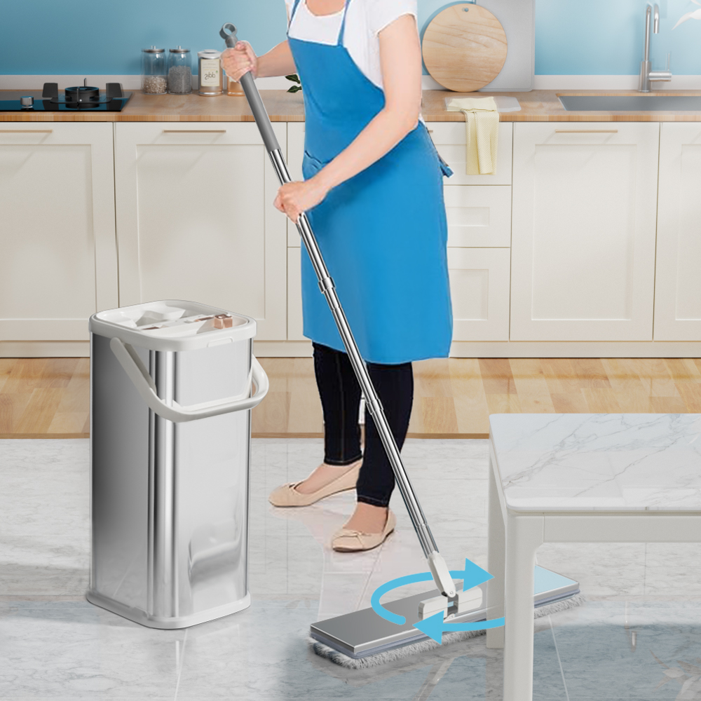 Novora Clean Water Flat Mop and Bucket System