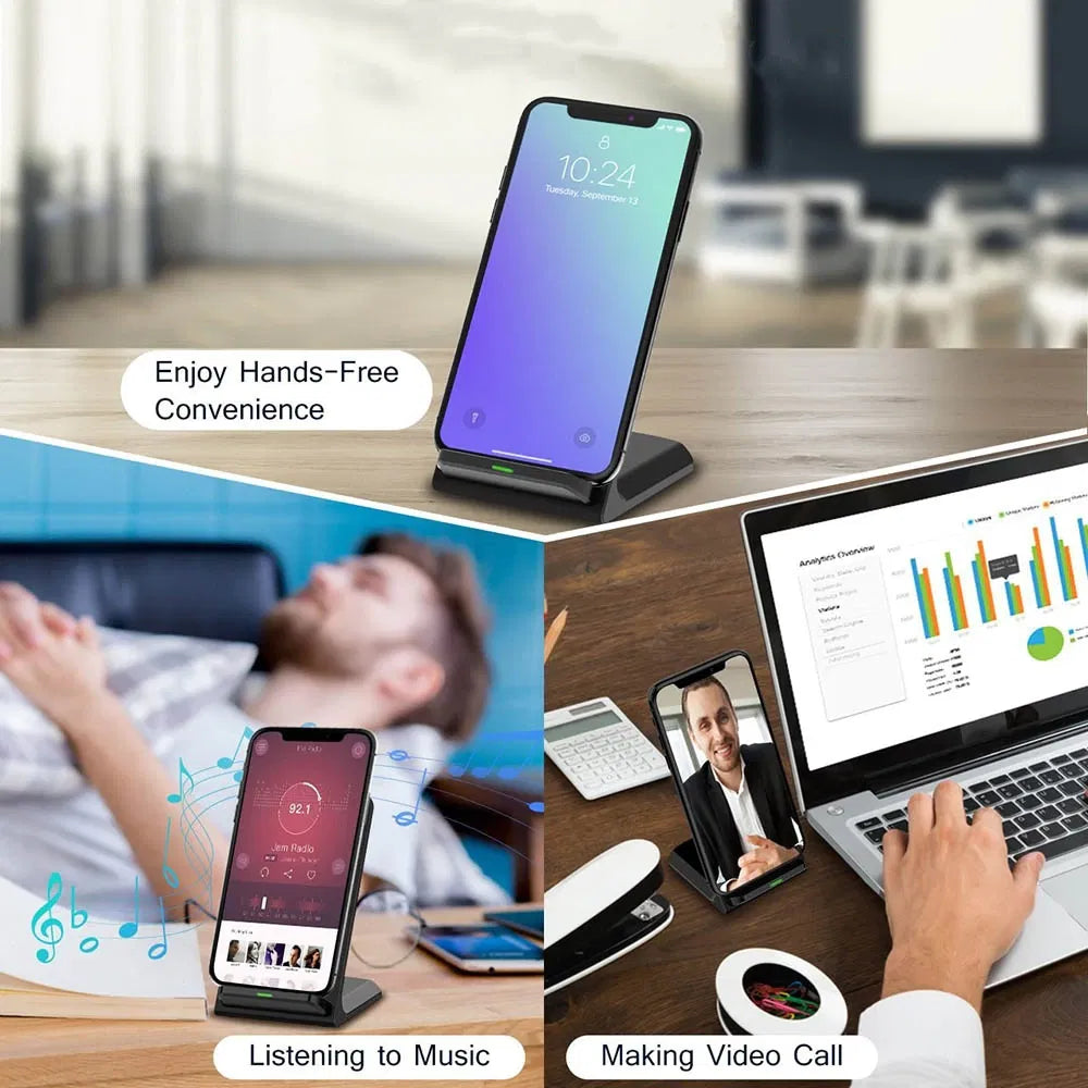 Qi Fast Wireless Charging Pad &amp; Stand