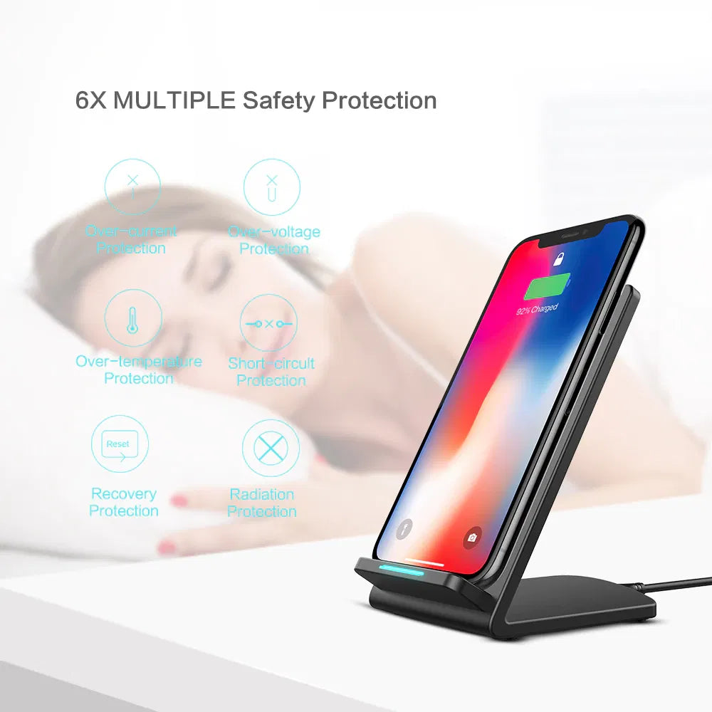 Qi Fast Wireless Charging Pad &amp; Stand