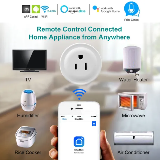 Smart WiFi Plug with Voice Control &amp; Timer