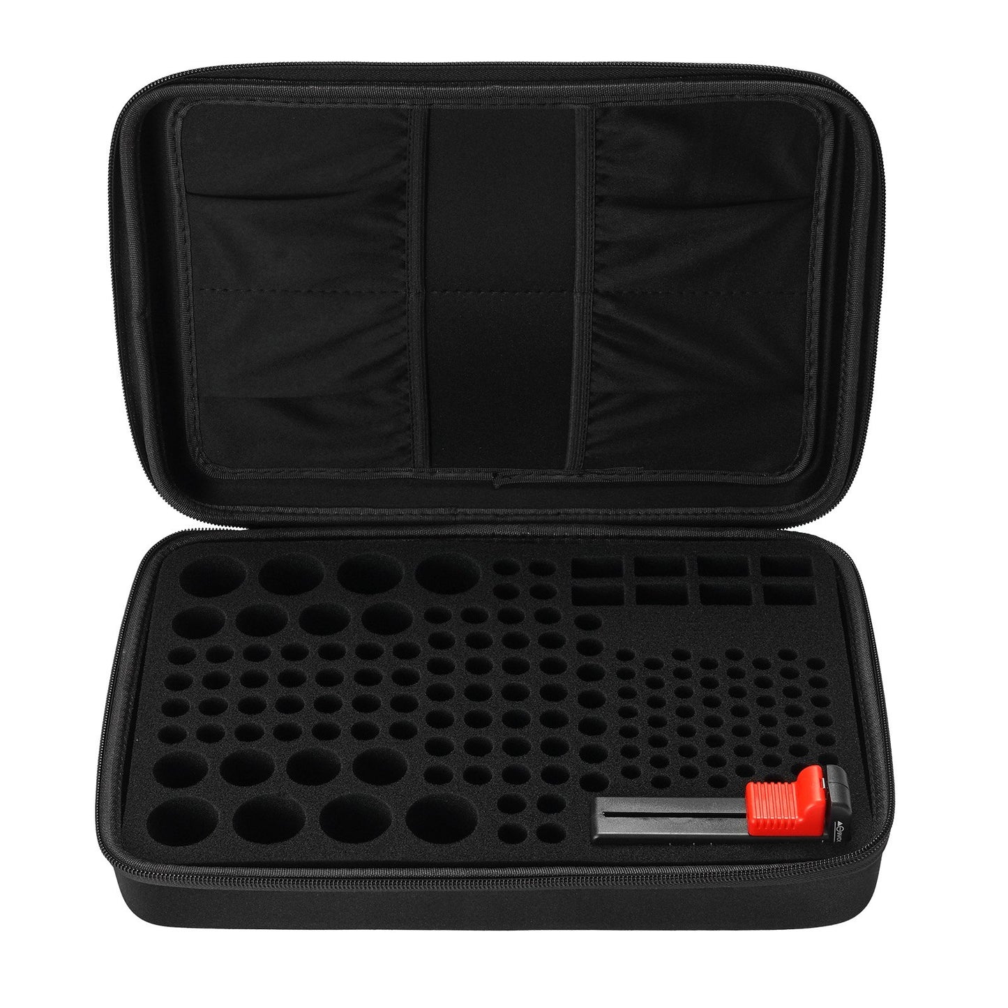 Battery storage organizer tester detail