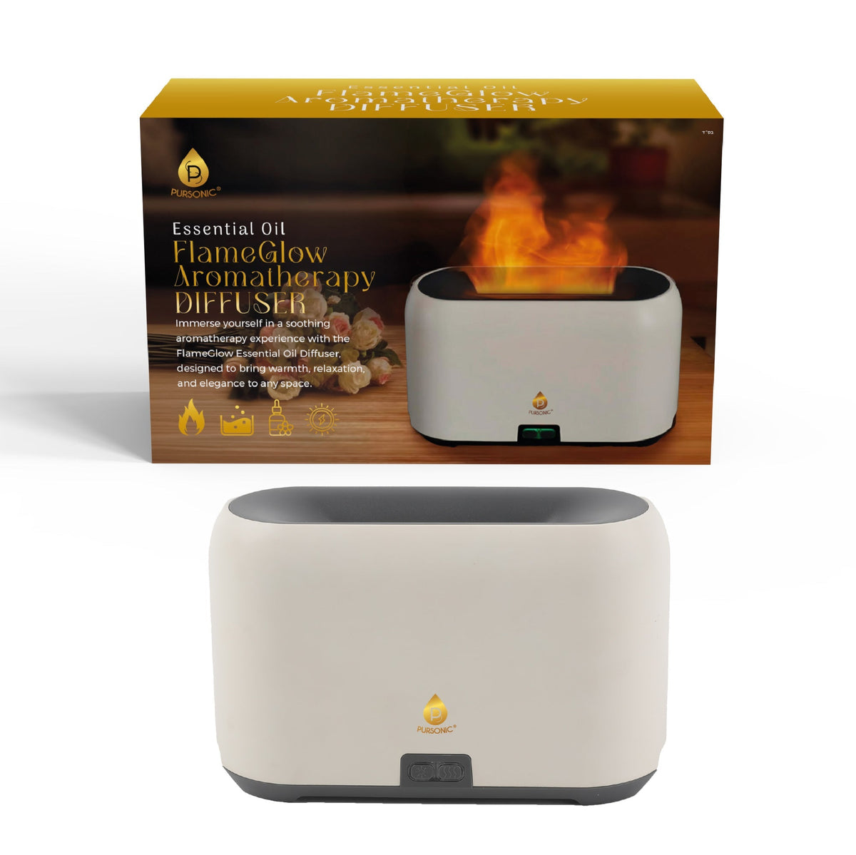 Pursonic FlameGlow diffuser product shot