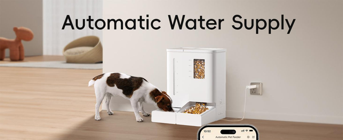 WiFi Automatic Pet Feeder &amp; Waterer 2-in-1