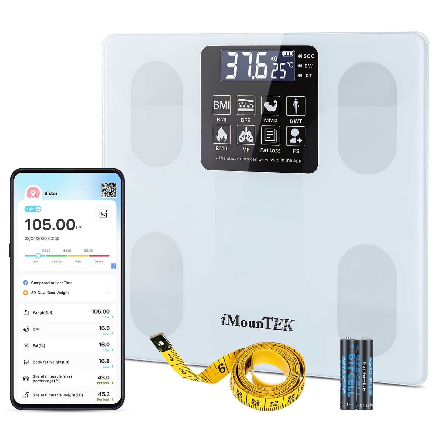 Smart Digital Body Composition Scale