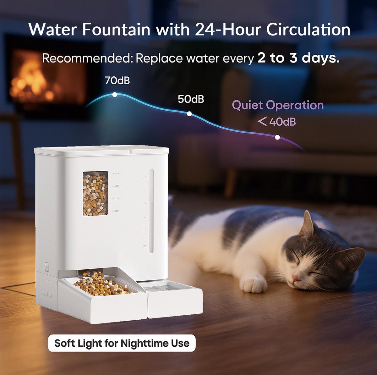 WiFi Automatic Pet Feeder &amp; Waterer 2-in-1