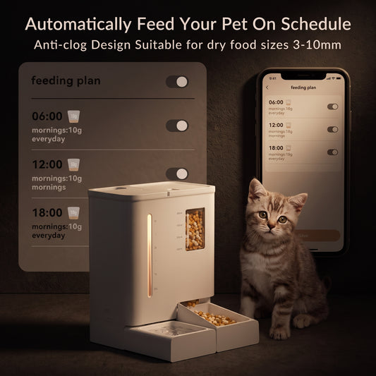 WiFi Automatic Pet Feeder &amp; Waterer 2-in-1