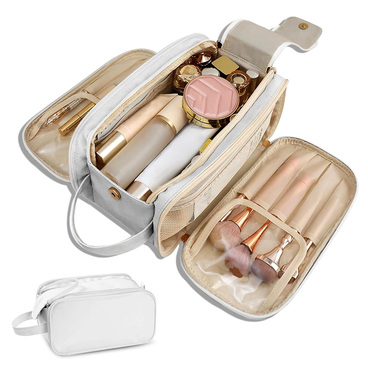 Hanging Travel Toiletry Bag closed view