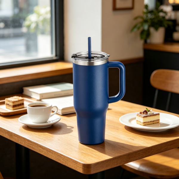 40 oz insulated water bottle lid detail