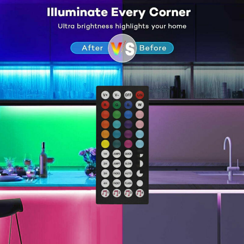 Bluetooth RGB LED Strip Lights for TV &amp; Room