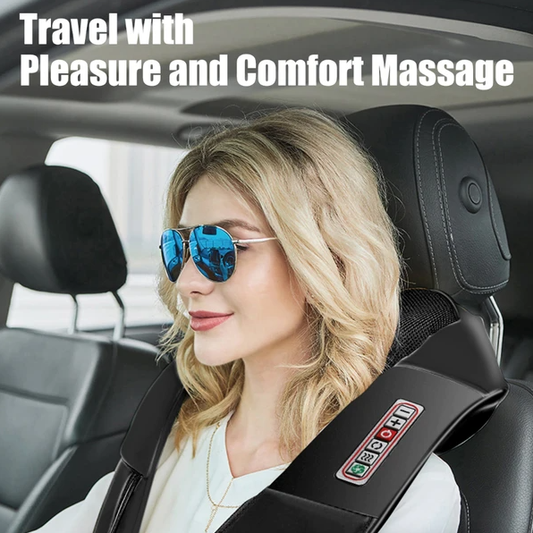 Novora Shiatsu Neck and Shoulder Massager with heat, black