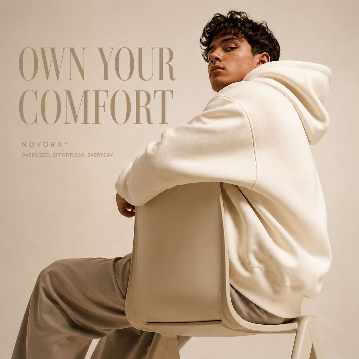 Novora Oversized Pullover Hoodie relaxed unisex fit