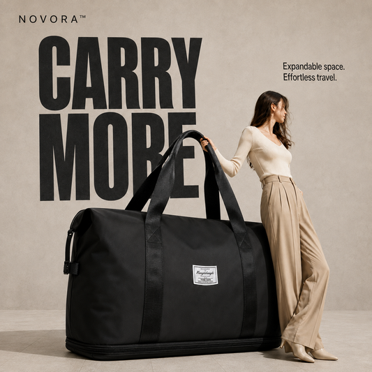 Novora Expandable Weekender Duffel waterproof travel bag